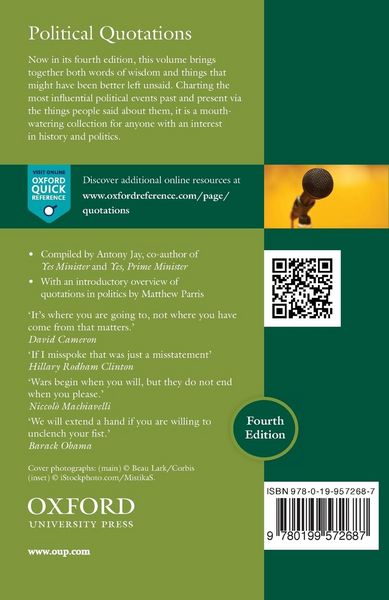 Produktbild: Oxford Dictionary of Political Quotations