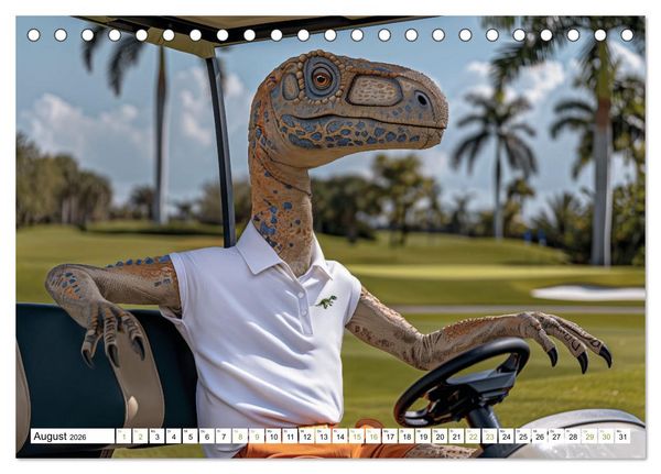Produktbild: Reiche Dinos. Sie leben &ndash; im Luxus. (Tischkalender 2026 DIN A5 quer), CALVENDO Monatskalender