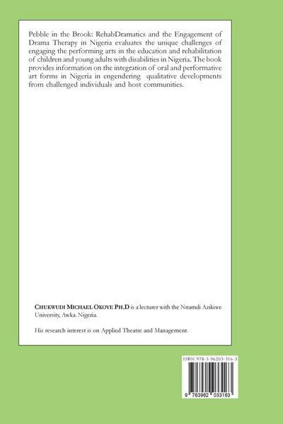 Produktbild: Pebble in the Brook: RehabDramatics and the Engagement of Drama Therapy in Nigeria