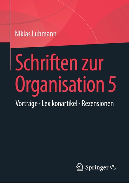Produktbild: Schriften zur Organisation 5