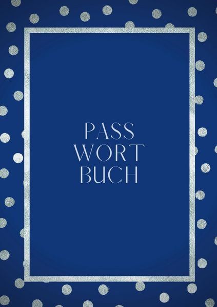 Produktbild: Passwort Buch - A5 - Notizbuch f&uuml;r Passw&ouml;rter - zweispaltiger Organizer - 100 Seiten - Papier