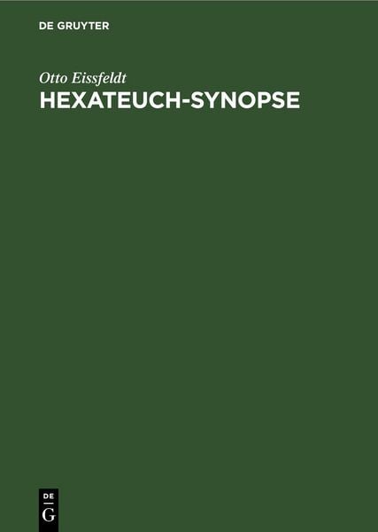 Produktbild: Hexateuch-Synopse