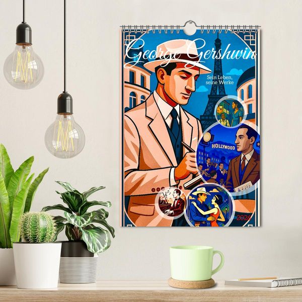 Produktbild: George Gershwin (Wandkalender 2026 DIN A4 hoch), CALVENDO Monatskalender
