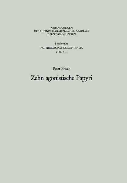 Produktbild: Zehn agonistische Papyri