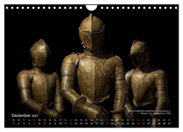 Produktbild: Historische R&uuml;stungen und Waffen (Wandkalender 2027 DIN A4 quer), CALVENDO Monatskalender