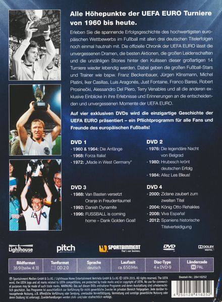 Produktbild: UEFA Euro - Die offizielle Chronik [4 DVDs]