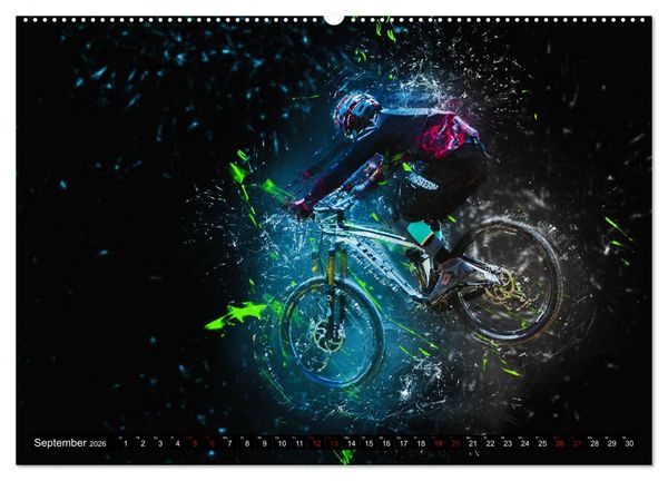 Produktbild: Downhill Explosion (Wandkalender 2026 DIN A2 quer), CALVENDO Monatskalender