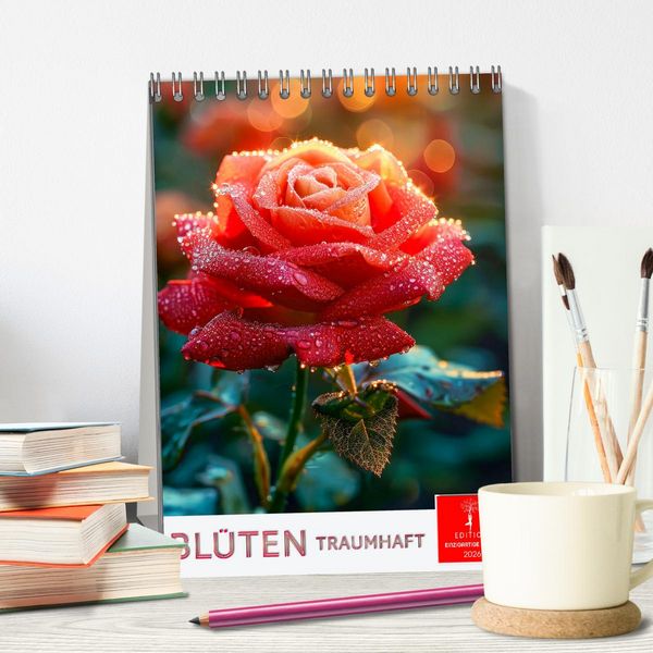 Produktbild: Bl&uuml;ten traumhaft (Tischkalender 2026 DIN A5 hoch), CALVENDO Monatskalender
