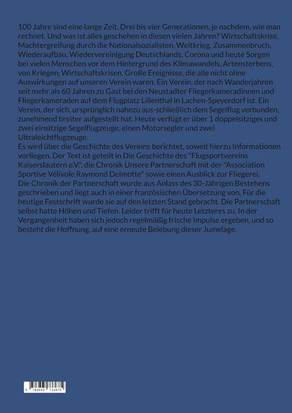 Produktbild: 100 Jahre Flugsportverein Kaiserslautern e. V.