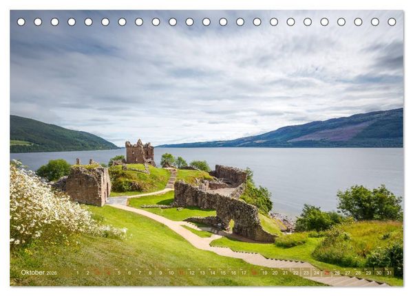 Produktbild: Von den Highlands zu den Hebriden (Tischkalender 2026 DIN A5 quer), CALVENDO Monatskalender