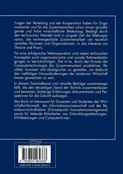 Produktbild: Telekooperation in Unternehmen