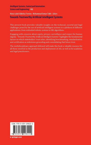 Produktbild: Towards Trustworthy Artificial Intelligent Systems
