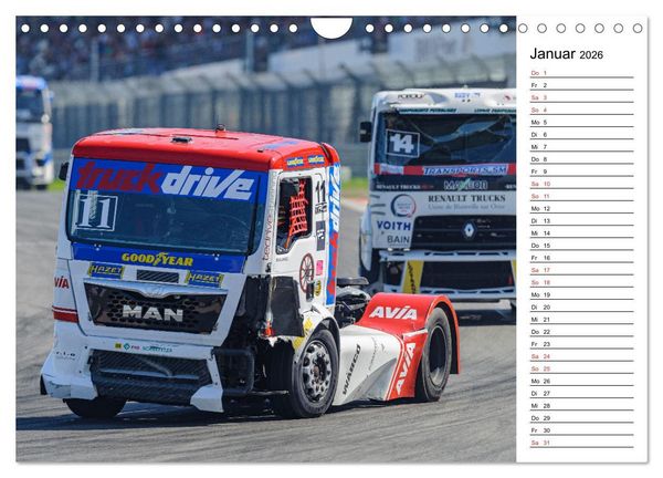 Produktbild: Faszination Truck Rennsport (Wandkalender 2026 DIN A4 quer), CALVENDO Monatskalender
