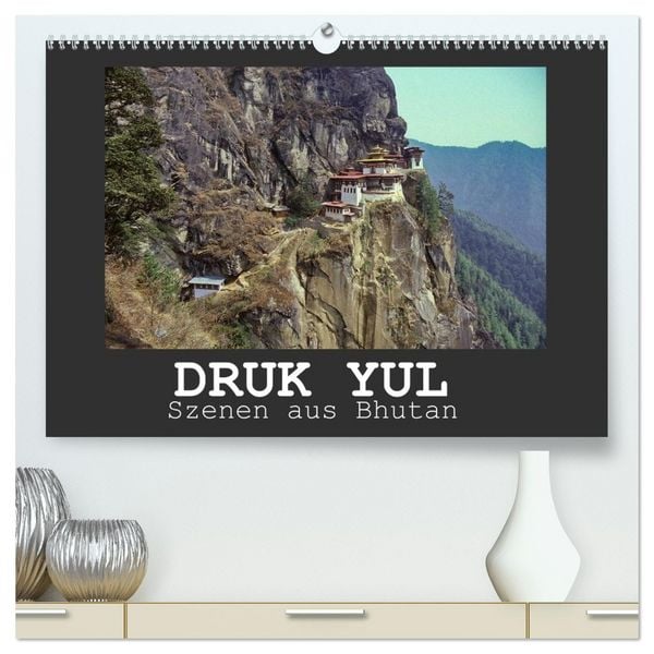 Produktbild: Druk Yul - Szenen aus Bhutan (hochwertiger Premium Wandkalender 2026 DIN A2 quer), Kunstdruck in Hochglanz