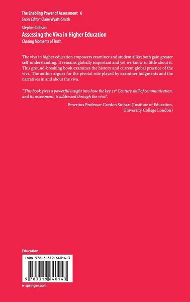 Produktbild: Assessing the Viva in Higher Education