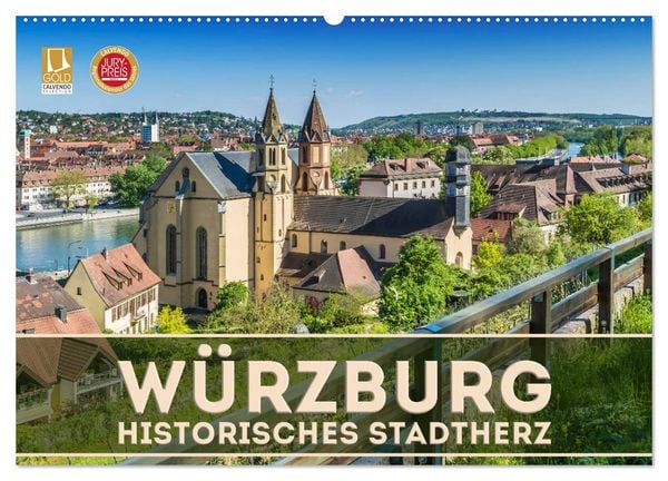 Produktbild: W&Uuml;RZBURG Historisches Stadtherz (Wandkalender 2026 DIN A2 quer), CALVENDO Monatskalender