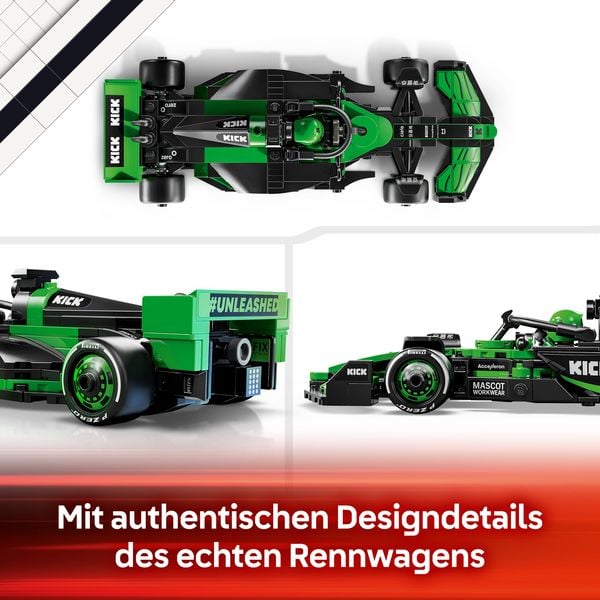 Produktbild: LEGO Speed Champions KICK Sauber F1 Team C44 Rennauto Modell 77247