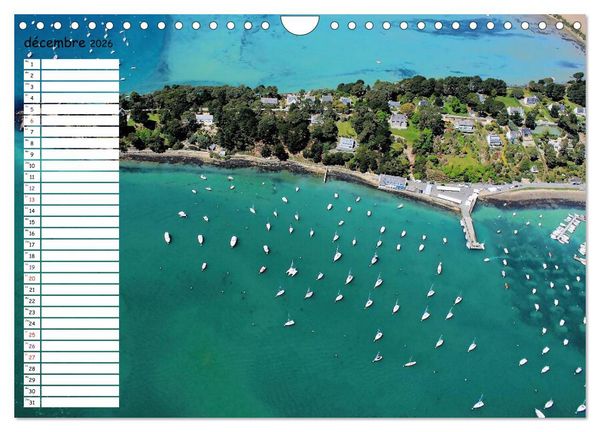 Produktbild: Le Golfe du Morbihan vu du ciel (Calendrier mural 2026 DIN A4 vertical), CALVENDO calendrier mensuel