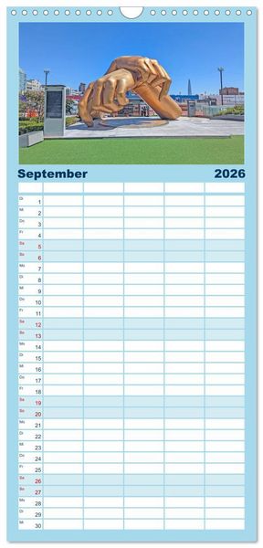 Produktbild: Familienplaner 2026 - Seoul - Stadt der Kontraste mit 5 Spalten (Wandkalender, 21 x 45 cm) CALVENDO