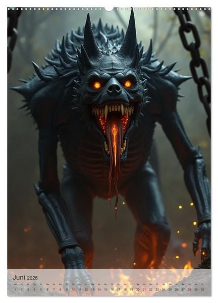 Produktbild: &Auml;gyptische Mythologie - G&ouml;tter, Helden und Monster (Wandkalender 2026 DIN A2 hoch), CALVENDO Monatskalender