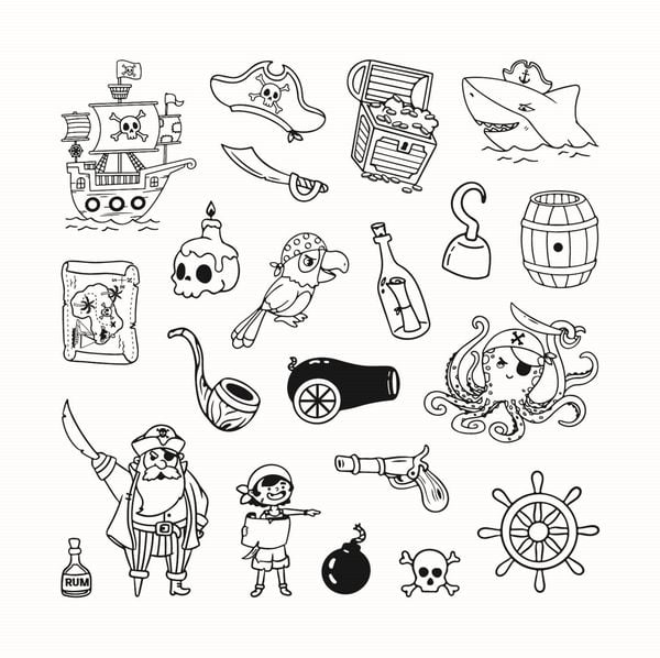 Produktbild: ALADINE - Kinder Stempel Funny Piraten