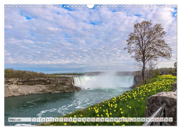 Produktbild: NIAGARAF&Auml;LLE Idyllische Impressionen bei Tag und Nacht (Wandkalender 2026 DIN A3 quer), CALVENDO Monatskalender