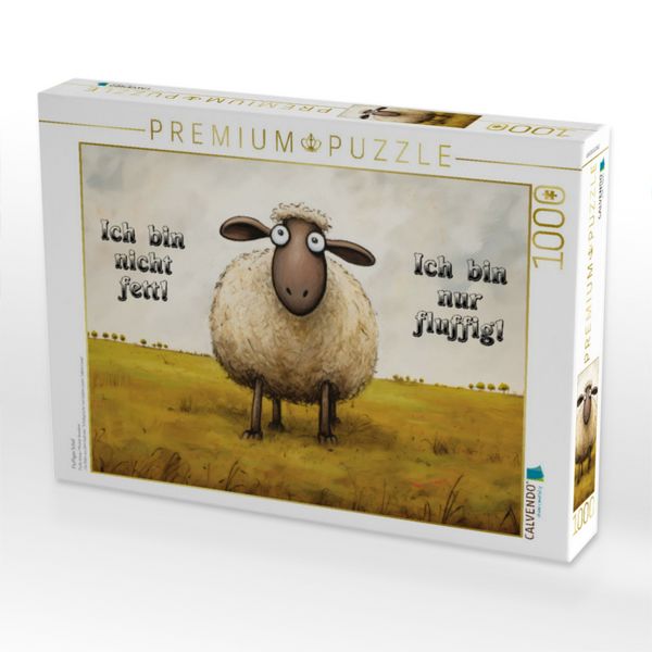 Produktbild: CALVENDO Puzzle Fluffiges Schaf | 1000 Teile Lege-Gr&ouml;&szlig;e 64x48cm Foto-Puzzle f&uuml;r gl&uuml;ckliche Stunden