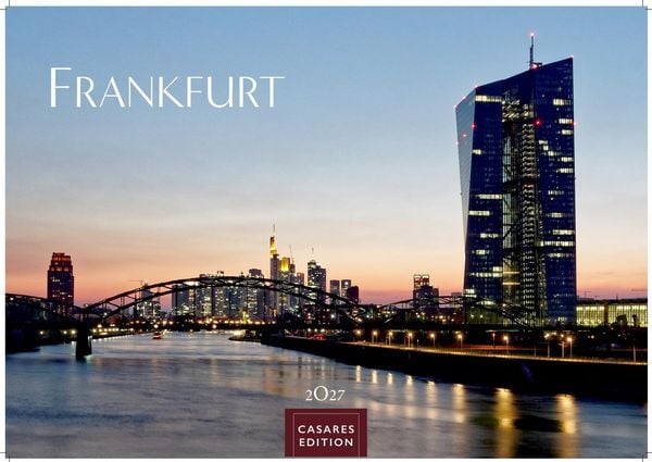 Produktbild: Frankfurt Kalender 2027 &ndash; Wandkalender | Fotokalender Deutschland 50x35cm &ndash; faszinierende Stadtansichten der Mainmetropole mit 12 gro&szlig;formatigen Bildern
