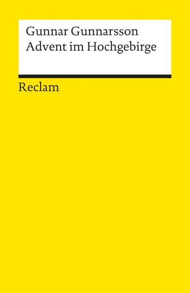 Advent im Hochgebirge, Taschenbuch von Gunnar Gunnarsson, Reclam, Philipp, 978-3-15-018633-6