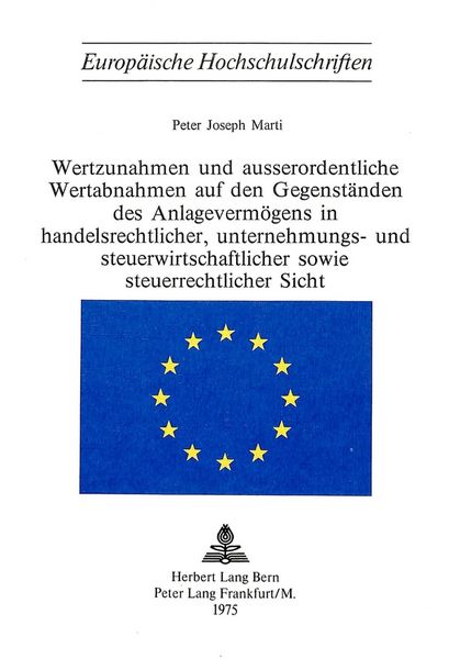 Produktbild: Marti, P: Wertzunahmen und ausserordentliche Wertabnahmen