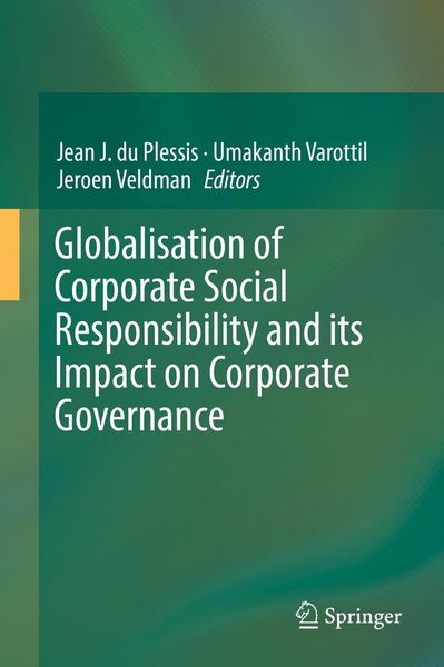 Produktbild: Globalisation of Corporate Social Responsibility and its Impact on Corporate Governance
