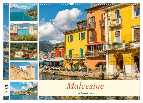 Produktbild: Malcesine am Gardasee (Wandkalender 2026 DIN A2 quer), CALVENDO Monatskalender