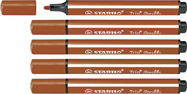 Produktbild: STABILO Fasermaler Trio Scribbi h.brau