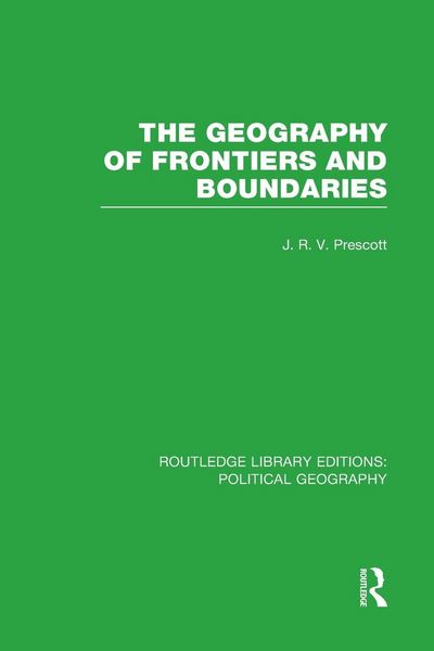 Produktbild: The Geography of Frontiers and Boundaries