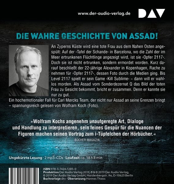 Produktbild: Opfer 2117. Der achte Fall f&uuml;r Carl M&oslash;rck, Sonderdezernat Q