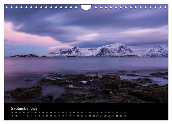 Produktbild: Norwegen, Landschaften in Schnee und Eis (Wandkalender 2026 DIN A4 quer), CALVENDO Monatskalender