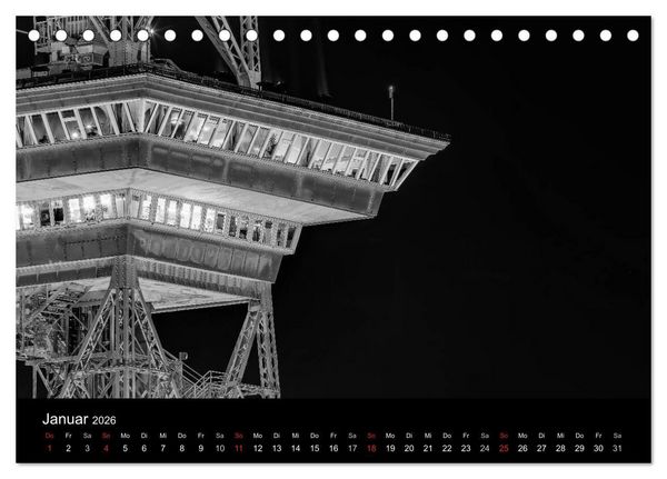 Produktbild: Berlin Monochrome (Tischkalender 2026 DIN A5 quer), CALVENDO Monatskalender