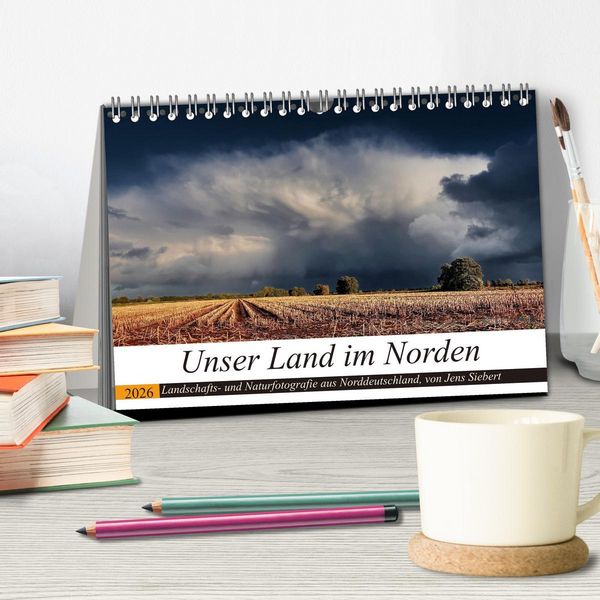 Produktbild: Unser Land im Norden (Tischkalender 2026 DIN A5 quer), CALVENDO Monatskalender