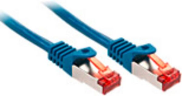 Produktbild: LINDY 47355 RJ45 Patchkabel CAT 6 S/FTP 3.00m Blau 1St.