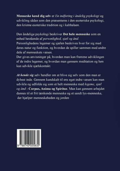 Produktbild: Menneske kend dig selv