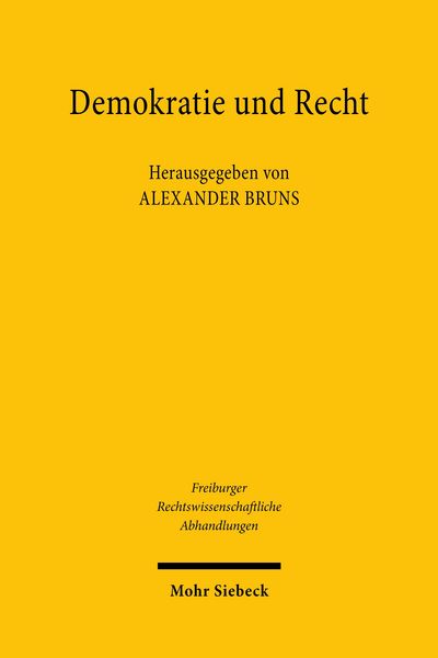 Produktbild: Demokratie und Recht