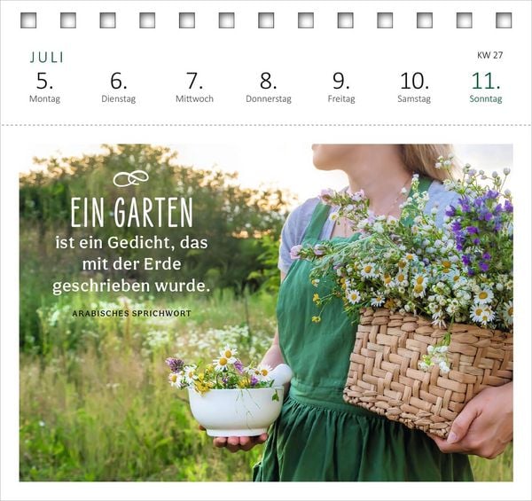 Produktbild: Postkartenkalender Gartengl&uuml;ck 2027