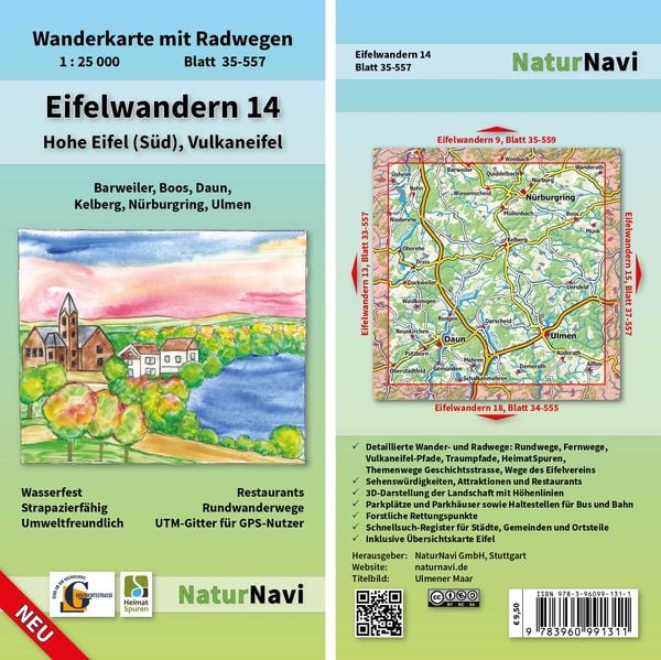 Produktbild: Eifelwandern 14 - Hohe Eifel (S&uuml;d), Vulkaneifel