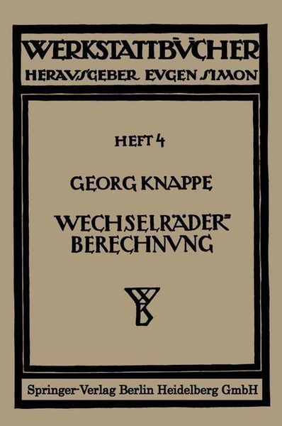 Produktbild: Wechselr&auml;derberechnung f&uuml;r Drehb&auml;nke