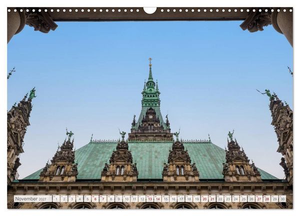 Produktbild: Hamburg. HafenCity, Kontorhausviertel und Speicherstadt. (Wandkalender 2027 DIN A3 quer), CALVENDO Monatskalender