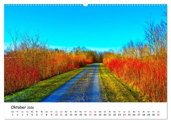 Produktbild: Hohenlohe - Zwischen Stadt und Land (hochwertiger Premium Wandkalender 2026 DIN A2 quer), Kunstdruck in Hochglanz