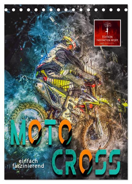 Produktbild: Motocross - einfach faszinierend (Tischkalender 2026 DIN A5 hoch), CALVENDO Monatskalender