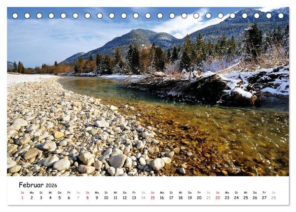 Produktbild: Wundersch&ouml;nes Isartal 2026 (Tischkalender 2026 DIN A5 quer), CALVENDO Monatskalender