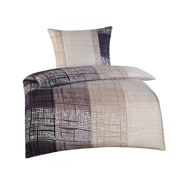 Produktbild: HTI-Living Bettwäsche 2-teilig 135 x 200 Microfaser Braun/Beige