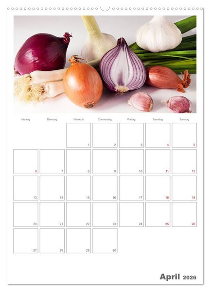 Produktbild: Kulinarische Kompositionen - Terminplaner (hochwertiger Premium Wandkalender 2026 DIN A2 hoch), Kunstdruck in Hochglanz